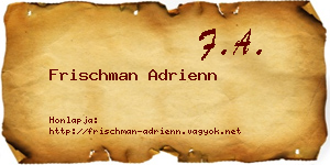 Frischman Adrienn névjegykártya