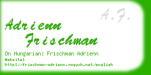 adrienn frischman business card